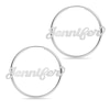 Thumbnail Image 0 of Script Name Hoops in Sterling Silver