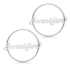 Thumbnail Image 1 of Script Name Hoops in Sterling Silver