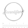 Thumbnail Image 2 of Script Name Hoops in Sterling Silver