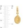 Thumbnail Image 1 of ​​​​​​​10K Semi-Solid Gold CZ Our Lady of Guadalupe Dangle Huggies