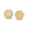 Thumbnail Image 1 of ​​​​​​​10K Solid Gold CZ Halo Round Studs