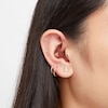 Thumbnail Image 4 of 14K Solid Gold Spider Web with Spider Dangle Stud - 18G 5/16"