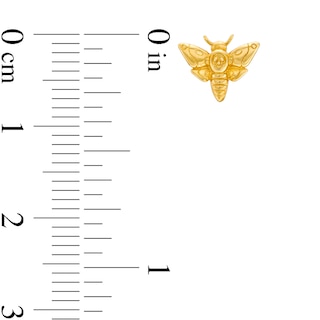 ​​​​​​​14K Solid Gold Death Moth Stud - 18G 5/16"