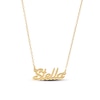 Thumbnail Image 3 of 14K Gold Plated Script Name Rolo Chain