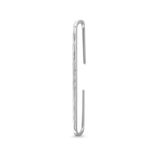 Sterling Silver Hollow Single Ear Clip