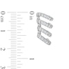 Thumbnail Image 1 of ​​​​​​​Sterling Silver CZ Four Row Crawler Earrings