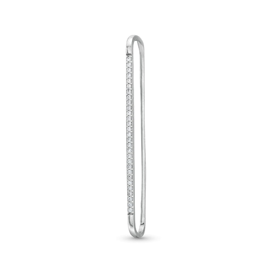 Sterling Silver CZ Pavé Single Ear Clip