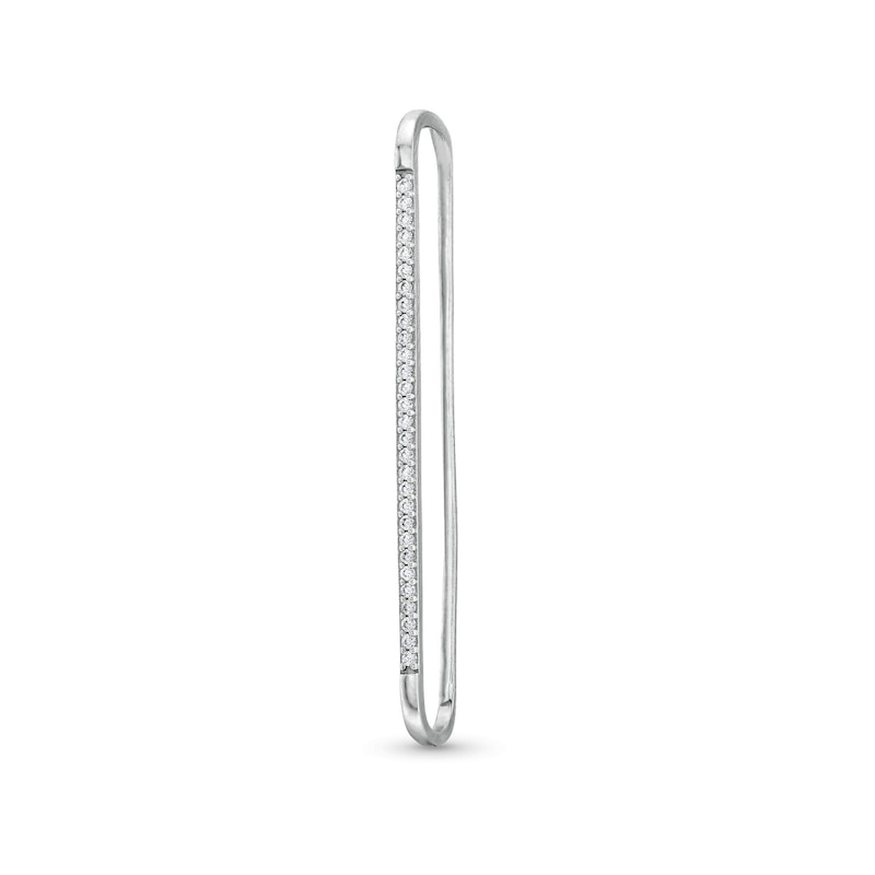 Sterling Silver CZ Pavé Single Ear Clip