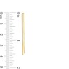 Thumbnail Image 2 of 10K Gold Short Chain Threader Earrings