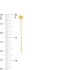 Thumbnail Image 2 of 10K Gold Circle Post Chain Drop Earrings