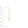 Thumbnail Image 3 of ​​​​​​​10K Gold CZ Threader Earrings