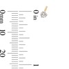 Thumbnail Image 4 of 14K Solid Gold 3mm CZ Solitaire Martini Studs