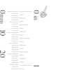 Thumbnail Image 4 of 14K Solid White Gold 3mm CZ Solitaire Martini Studs