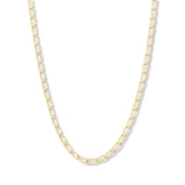 10K Hollow Gold Woven Link Chain