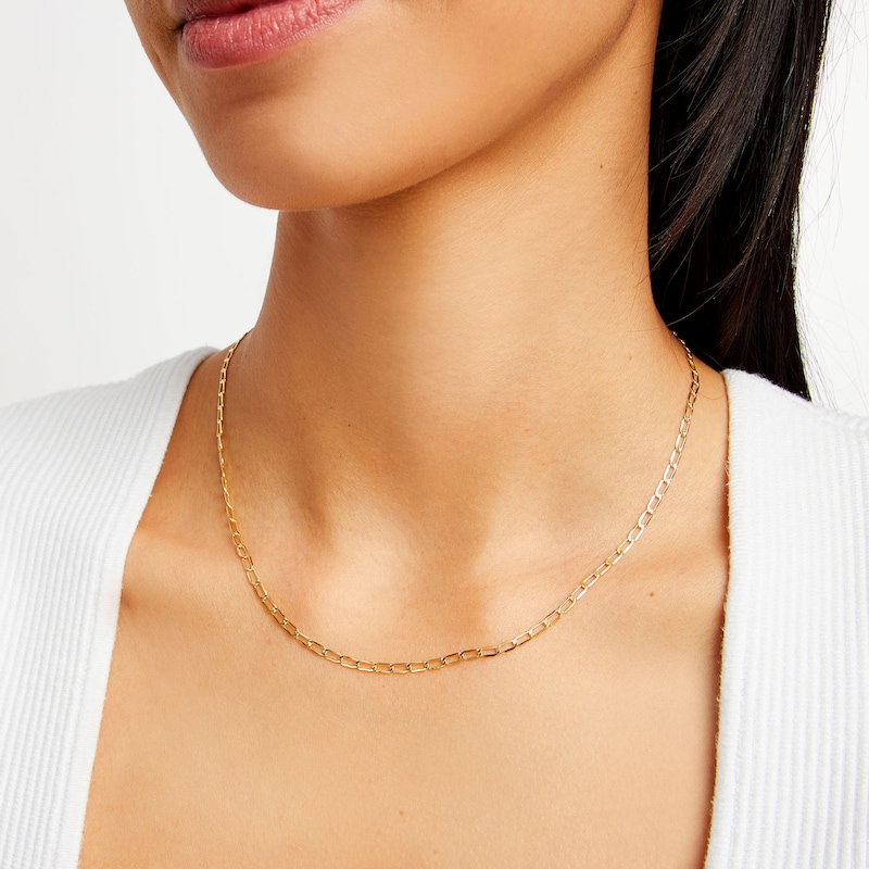 Main Image 2 of 10K Hollow Gold Woven Link Chain