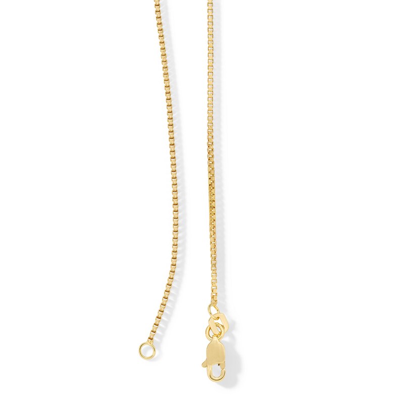 Main Image 3 of 14K Hollow Gold Diamond-Cut Box Chain