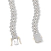 Thumbnail Image 3 of 14K Gold Plated 1 CT. T.W. Diamond Angular Curb Link Necklace - 20"