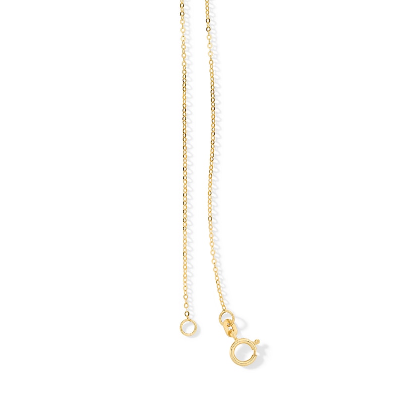 Main Image 4 of 10K Solid Gold Mirror Chain Made in Italy - 18"