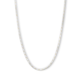 10K Solid Gold Two-Toned Herringbone Chain Made in Italy - 18&quot;