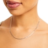 Thumbnail Image 2 of 10K Solid Gold Two-Toned Herringbone Chain Made in Italy - 18"