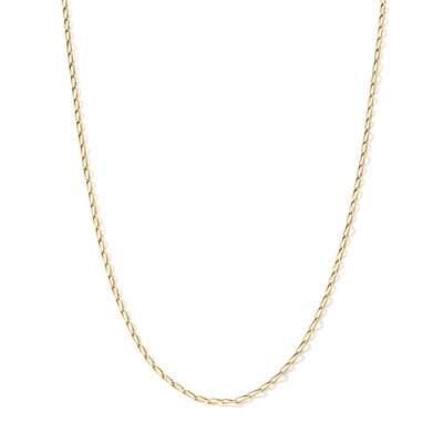 10K Solid Gold Cable Chain Made in Italy