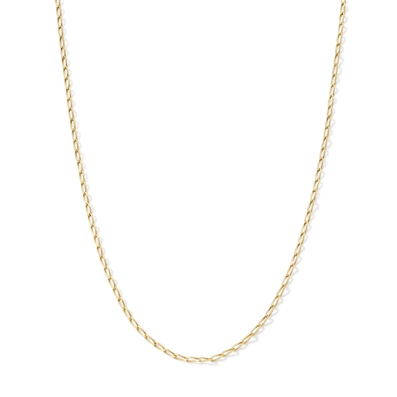10K Solid Gold Cable Chain Made in Italy