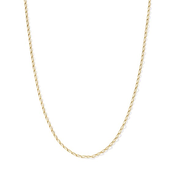 10K Solid Gold Cable Chain Made in Italy