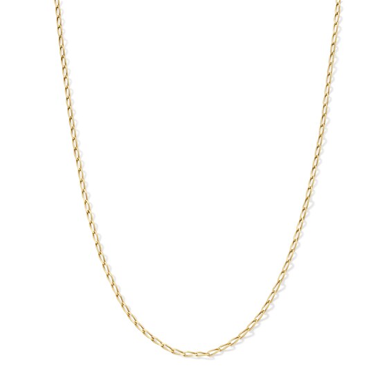 10K Solid Gold Cable Chain Made in Italy