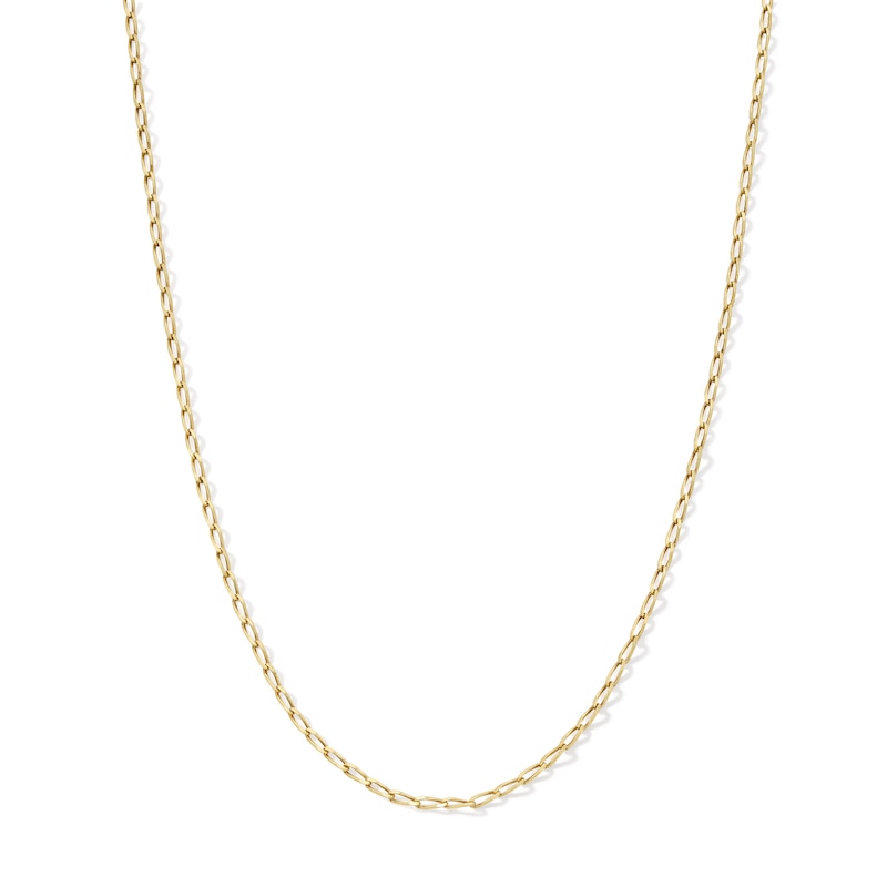 10K Solid Gold Cable Chain Made in Italy