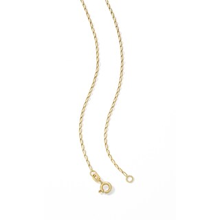 10K Solid Gold Cable Chain Made in Italy