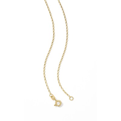 10K Solid Gold Cable Chain Made in Italy