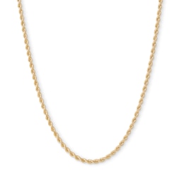 14K Hollow Gold Rope Chain - 24"