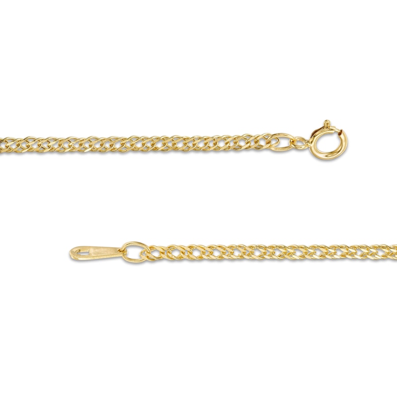 14K Hollow Gold Diamond-Cut Rambo Curb Chain - 20"