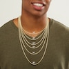 Thumbnail Image 3 of 14K Hollow Gold Diamond-Cut Rambo Curb Chain - 20"