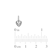 Thumbnail Image 4 of 10K Hollow White Gold Dainty Puffy Heart Charm