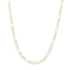 Thumbnail Image 0 of 14K Hollow Gold Beveled Figaro Chain - 20"