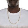 Thumbnail Image 3 of 14K Hollow Gold Beveled Curb Chain - 24"