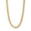 Thumbnail Image 3 of 10K Solid Gold Diamond-Cut Curb Chain Made in Italy