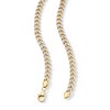 Thumbnail Image 4 of 10K Solid Gold Diamond-Cut Curb Chain Made in Italy