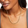 Thumbnail Image 5 of 10K Solid Gold Diamond-Cut Curb Chain Made in Italy