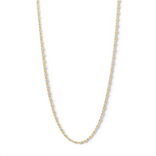 10K Solid Gold Valentino Tri-Tone Chain Made in Italy - 18"