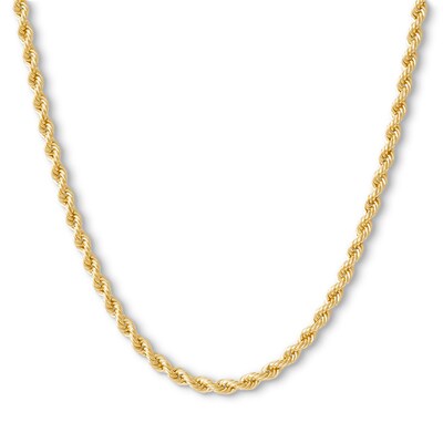 14K Hollow Gold Rope Chain