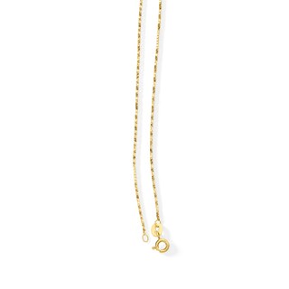 10K Solid Gold Twist Box Chain Made in Italy