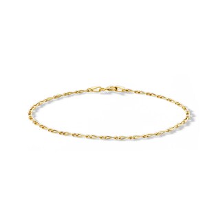 Child's 10K Solid Gold Figaro Chain Bracelet Made in Italy