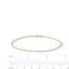 Thumbnail Image 3 of Child's 10K Solid Gold Figaro Chain Bracelet Made in Italy