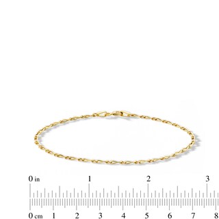 Child's 10K Solid Gold Figaro Chain Bracelet Made in Italy