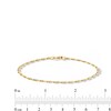 Thumbnail Image 3 of 10K Solid Gold Figaro Bracelet Made in Italy