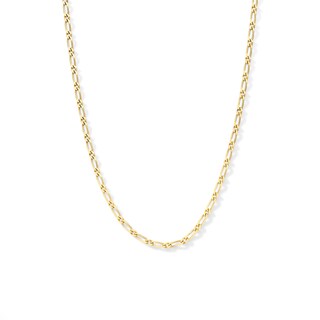 10K Solid Gold Figaro Chain Made in Italy