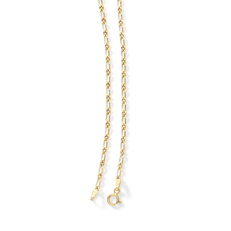 Main Image 2 of 10K Solid Gold Figaro Chain Made in Italy