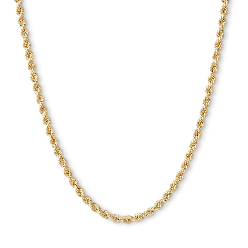 14K Hollow Gold Rope Chain - 18"